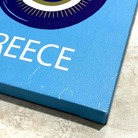 Pack of 2 Small Wall Art Prints Decor Room Posters UNFRAMED Orange and Blue Set - Picture 8 of 8